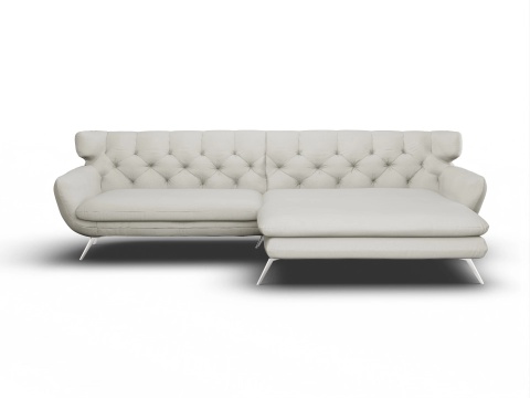 Ecksofa mit Longchair rechts